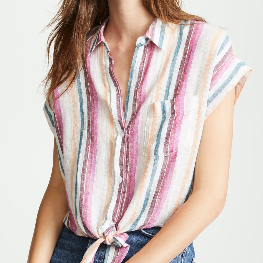 Rails Amelie Button Down Striped Shirt